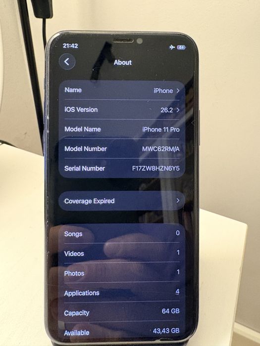 iPhone 11 Pro 64 Gb - 87% baterie