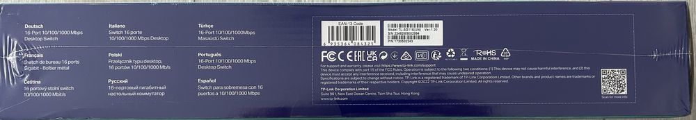 Switch TP-Link 16-Port Gigabit, TL-SG116-Sigilat