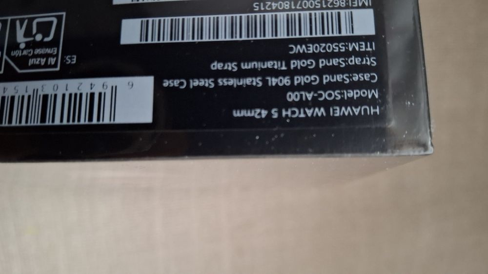 Huawei Watch 5 Sigiliat curea Titanium carcasaStainlessSteel Sand Gold