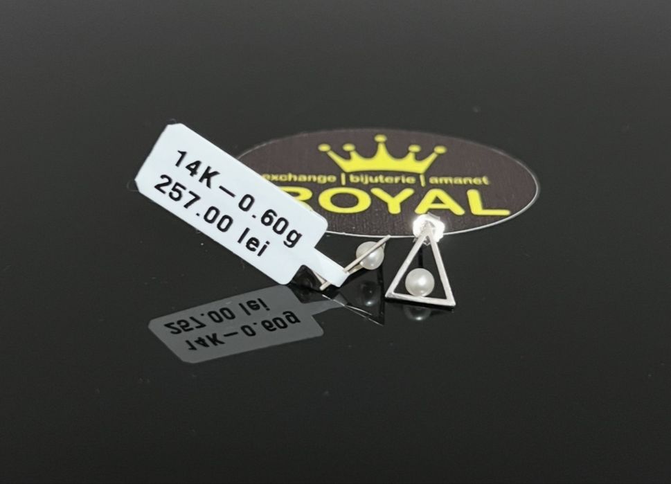 Bijuteria Royal CB : Cercei aur 14k  0,60 gr