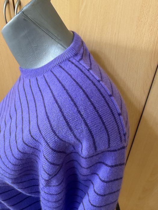 Мъжки пуловер 100% кашмир.Di ADAMO .размер М. цвят лилав