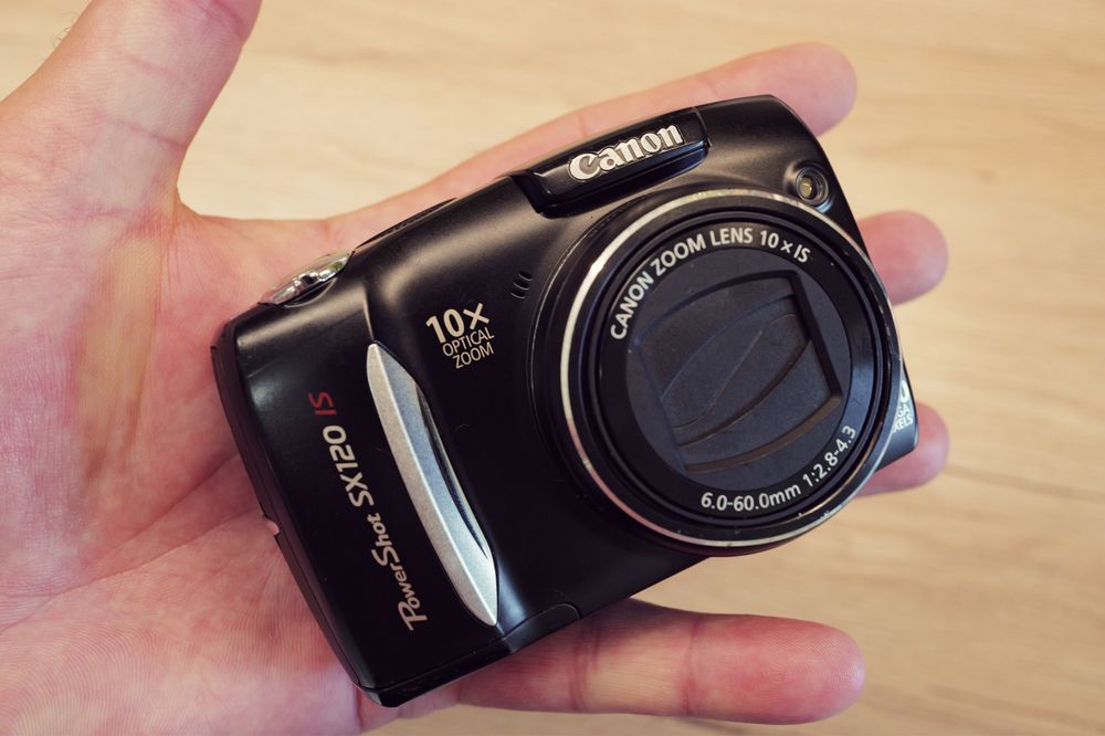 Aparat foto Canon Powershot SX120 black 10Mp ITP Card data ora AA