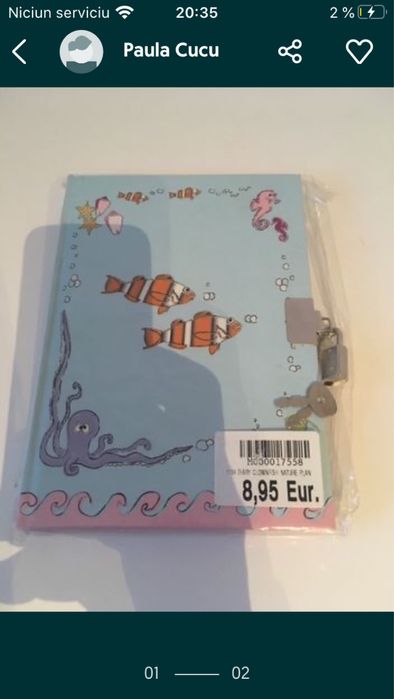 caiet tip jurnal fetite