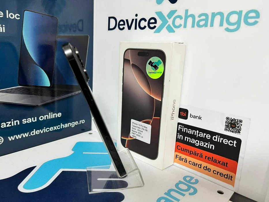 iPhone 16 Pro Max 256 GB 93% Baterie * Garantie *Buy Back * deviceXchange
