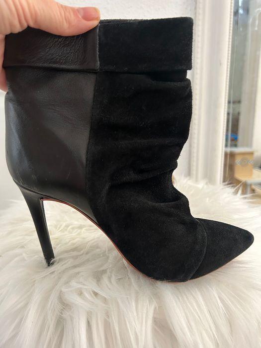 Botine MINELI BOUTIQUE, toc inalt, piele