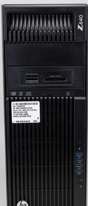 компютър HP Z640 Xeon / 16GB / SSD + 1TB / Quadro / + Монитор HP E273(почти неизползвани)