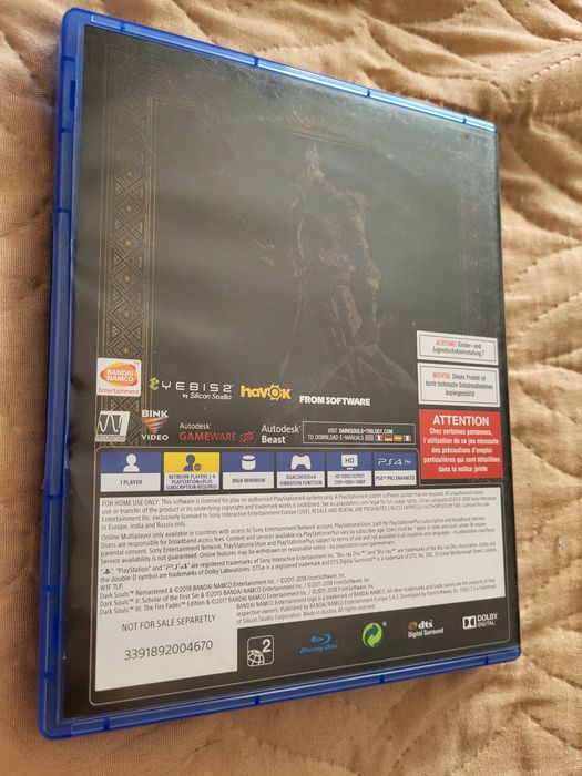 Dark souls 3 диск на ps5