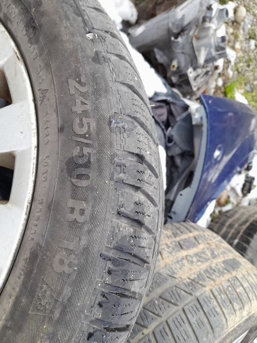 Jante cu cauciucuri iarna 245/50r18 seria 7 bmw f01 f02 ...
