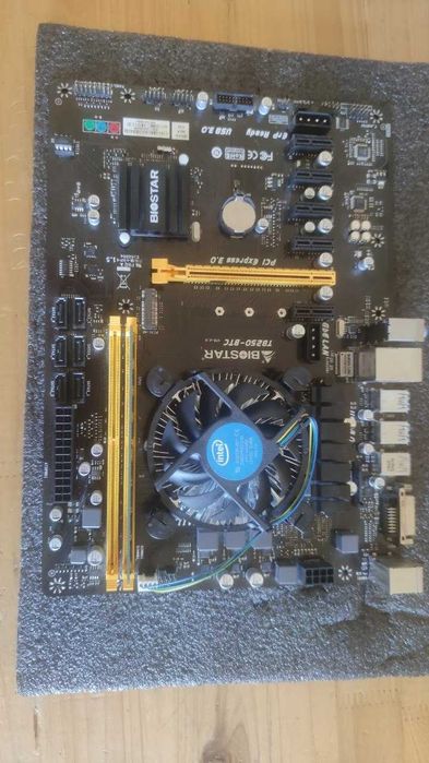 Biostar TB250-BTC V.6.0, intel celeron G3900, 4GB RAM Kingston