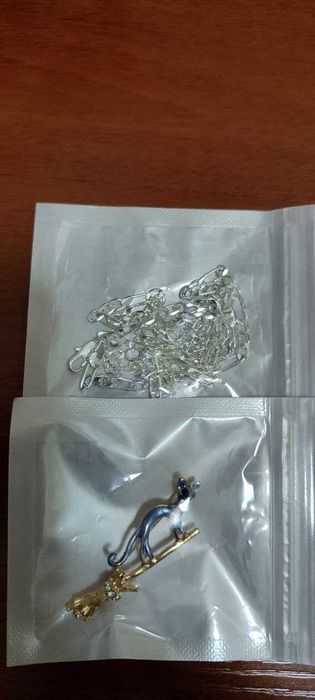 комплект. цепочка и браслет.