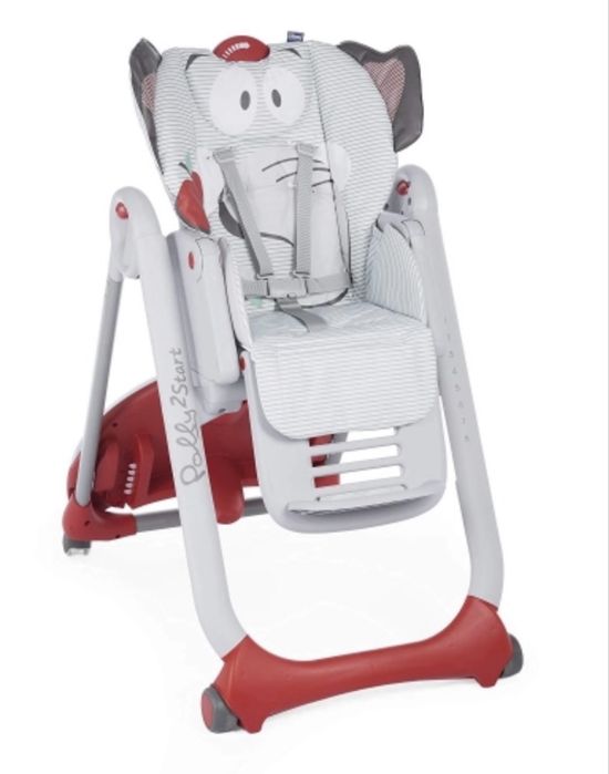 Стульчик для кормления Chicco Pollyzstart elephant