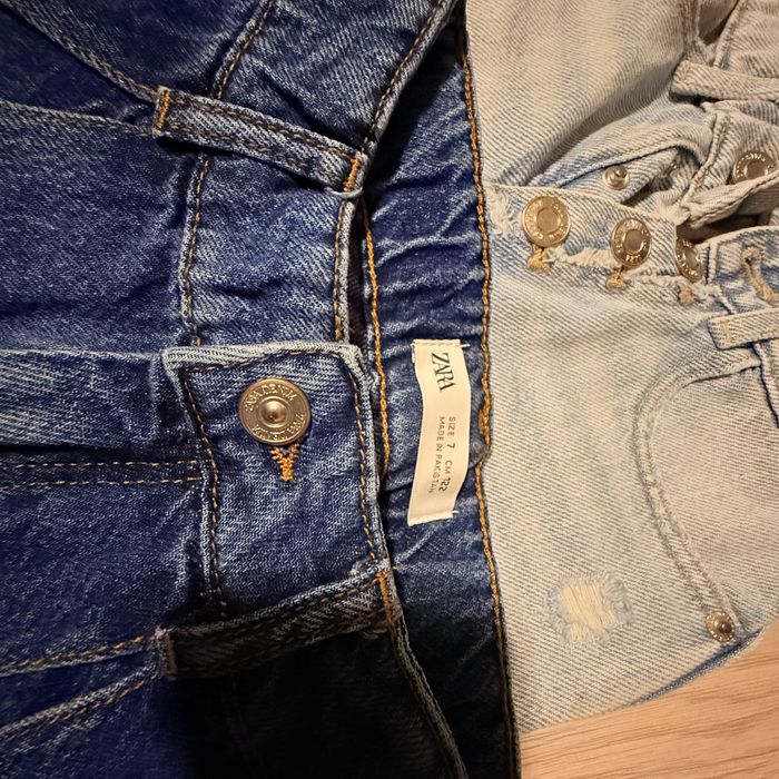 Blugi scurti si rochite de blug 5-7 ani Zara kids. Next, Denim