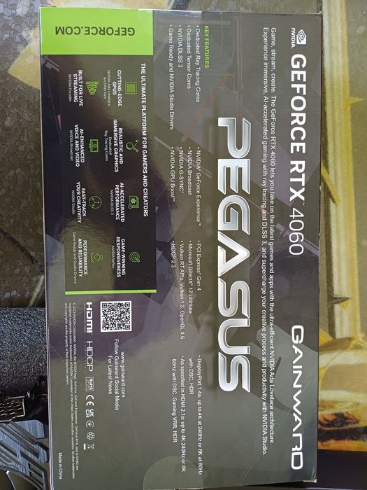 Видео карта RTX 4060 8GB Gainward Pegasus