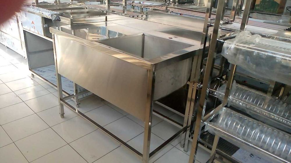 Мойка 2х секционная сварная для кухни нержавейка nerjaveyka мебель