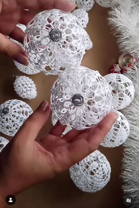 Ёлочные украшения ручной работы