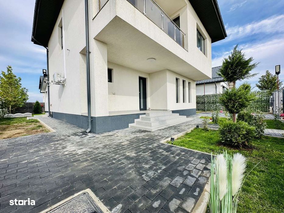 Casă de vânzare individuală nouă – 5 Camere Berceni Ilfov teren 350 mp