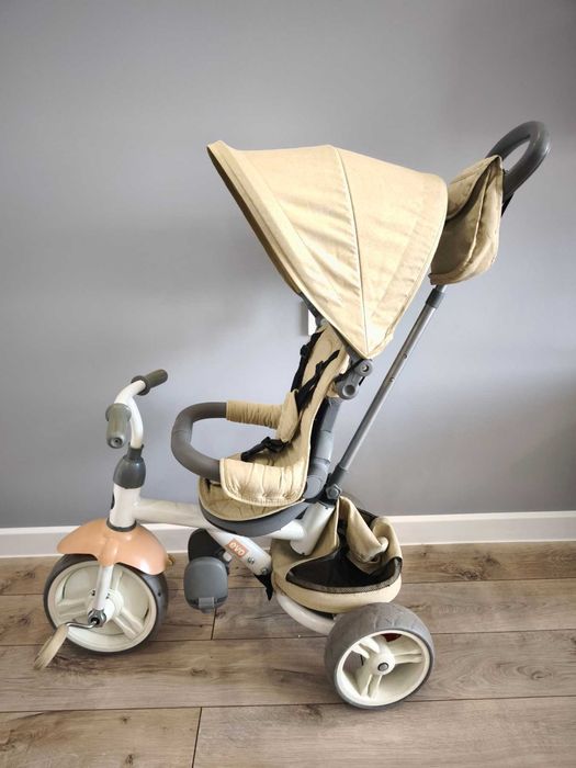 Триколка,мултифункционални със сенник, Реверсивна седалка, Бежова