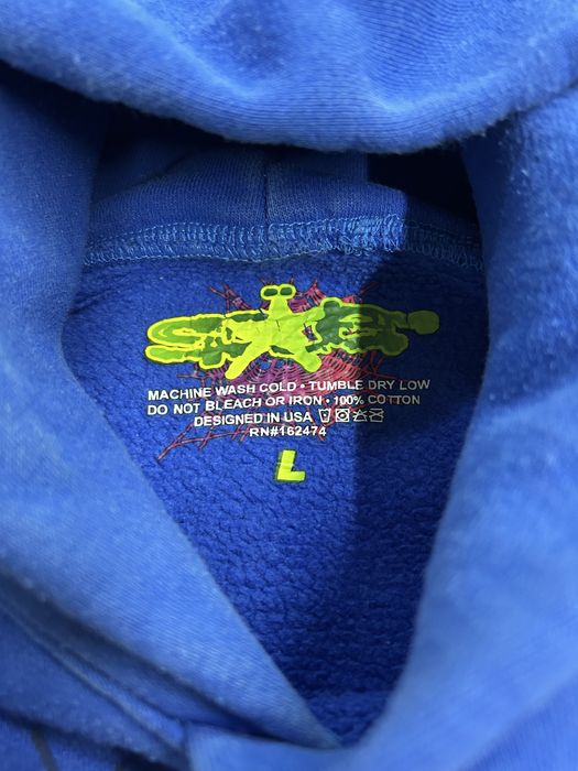 hanorac sp5der negru/albastru