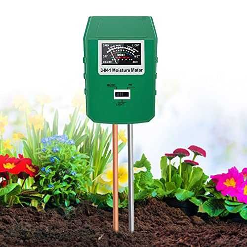 почвен тестер, измерващ влажност, ph и интензитет на слънчева светлина