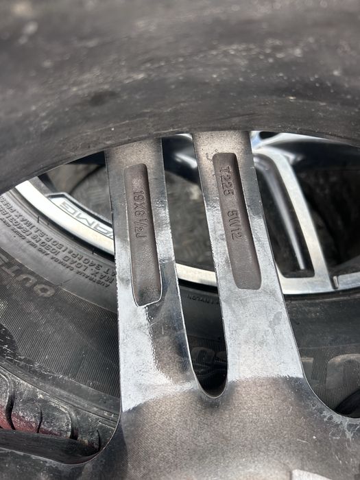 Jante Mercedes Benz*doua latimi*5x112*R19*cu anvelope vara 255 55 R19