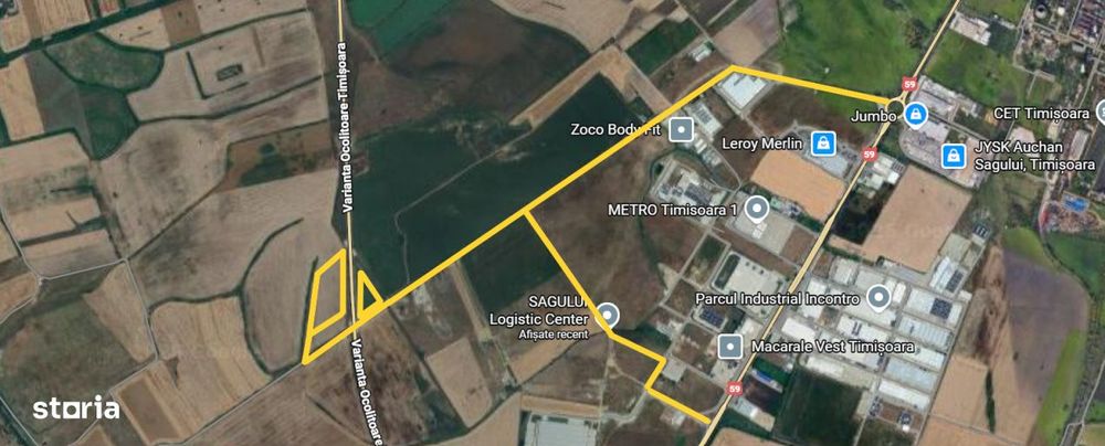 Teren extravian industrial - 5h - Calea Sagului