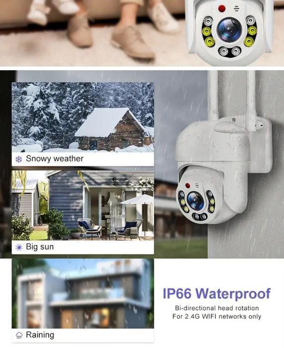 външна Wifi камера, водоустойчива  ip66