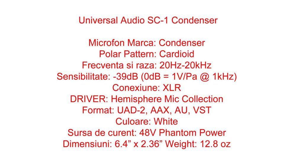 Microfon universal Standard SC-1