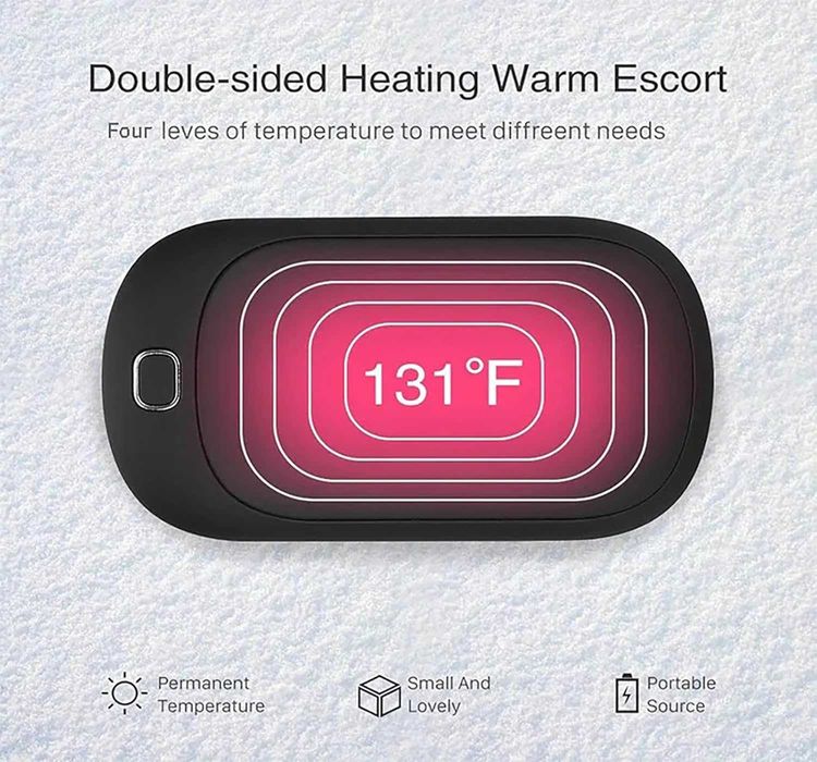 Incalzitor de mâini reincarcabil si baterie externa,RAYROW,sigilat