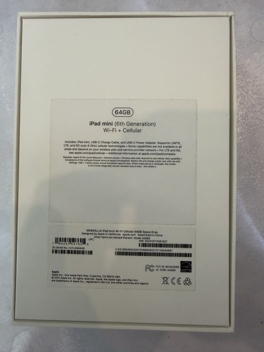Apple IPad 6 mini 64GB, Sim