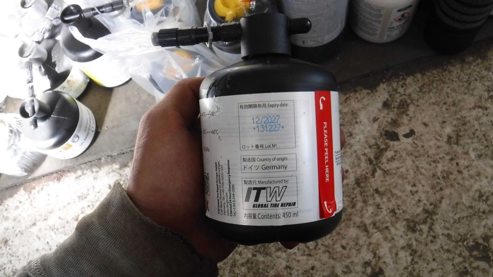 Solutie kit pana rezerva reparatie pana OE, solutie lichida compresor