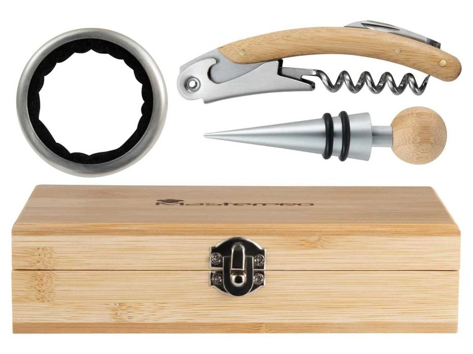 Електрическа отварачка за бутилки вино автоматичен тирбушон 4 в 1 USB