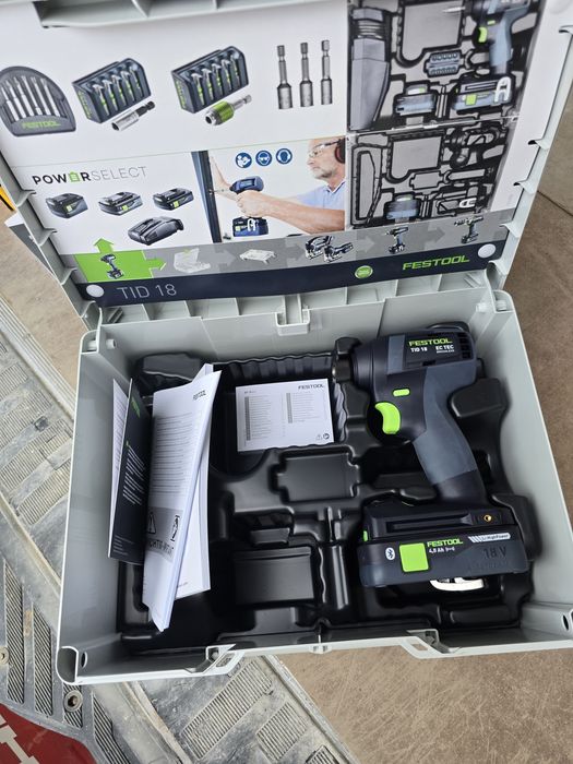 Pendular festool PSC-E 18 EB-Basic nou in cutie si Filetanta impact festool TID 18-Basic nou in cutie