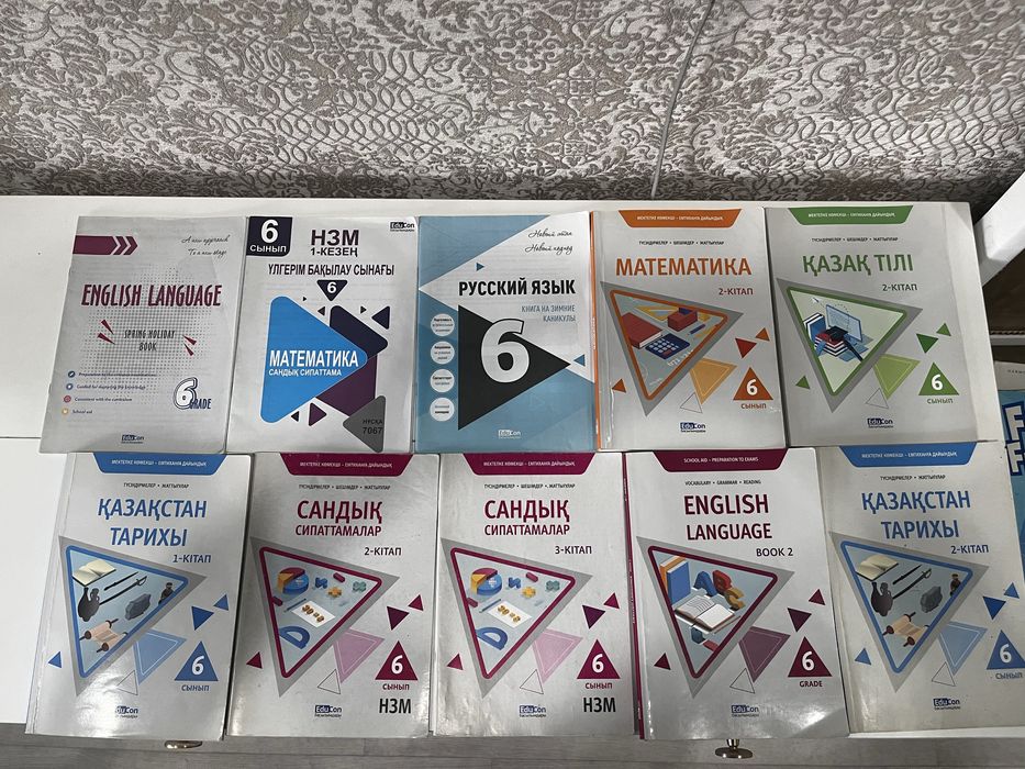 Учебники НИШ/БИЛ б/у 6 класс (Educon) - полный комплект ( Dostyq )