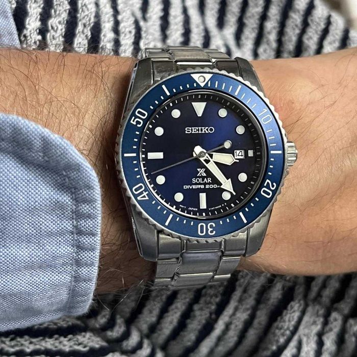 Seiko Prospex Solar Diver’s Blue Dial SNE858P1