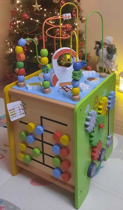 Голям дървен дидактически бизикуб - Viga Toys