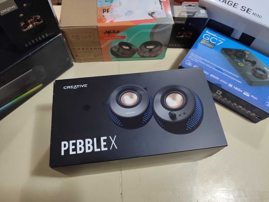 Creative Pebble X 2.0 USB-C, RGB осветление, Bluetooth 5.3, USB аудио/
