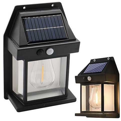 Красива соларна лампа за осветяване на тераса или градина