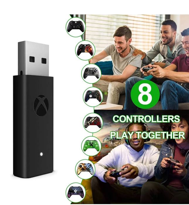 Безжичен Адаптер Wireless Xbox One Controller Джойстик за PC