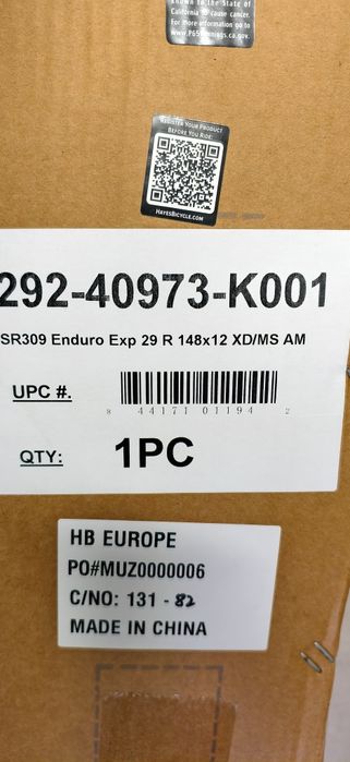 Капли SUNringle SR309 Enduro Expert XD/Microspline 29”  15x110/12x148