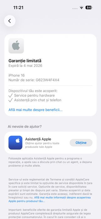 Vand iphone 16 ca nou.