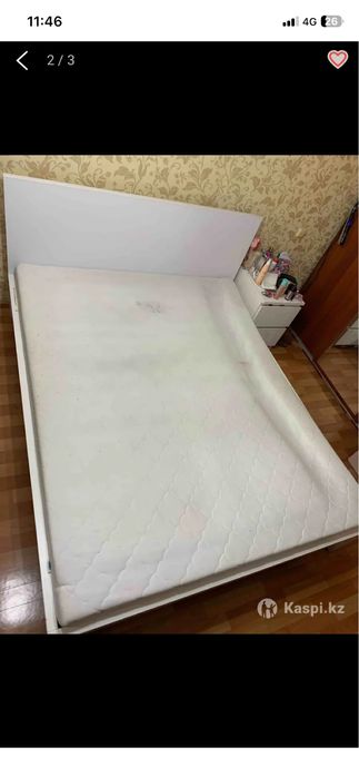 Кровать двуспальная (б/у)