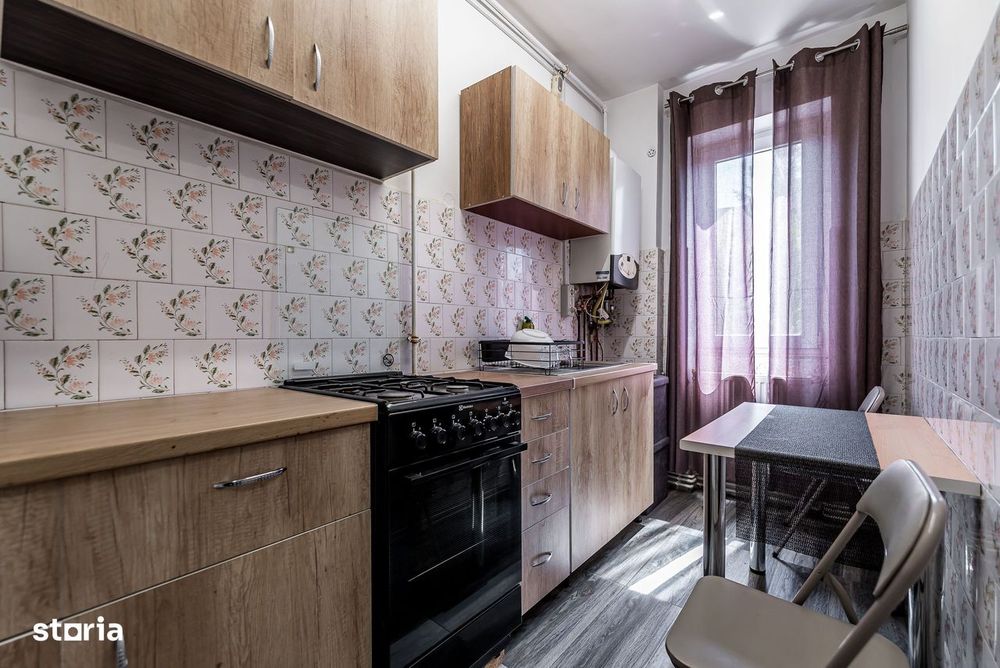 Apartament cu 1 cameră, balcon închis și boxă pe str. Carol Davila