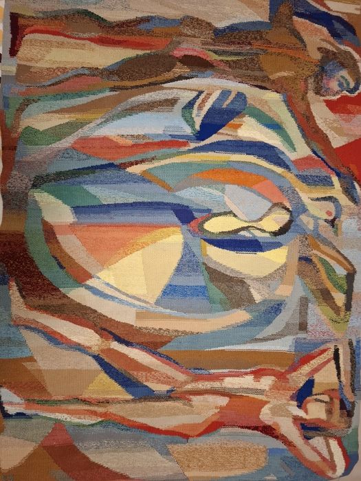 Ретро гоблен с абстрактен gизайн.
Композиция