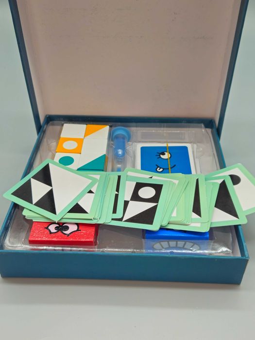 Нова! Логическа игра с кубчета и карти Geometric Fun Cube – (2в1), 3+