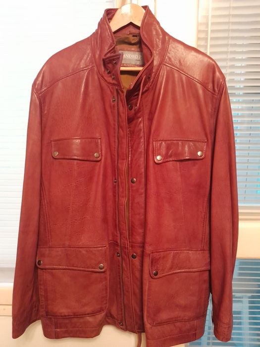 Haină piele model 3/4 bărbați