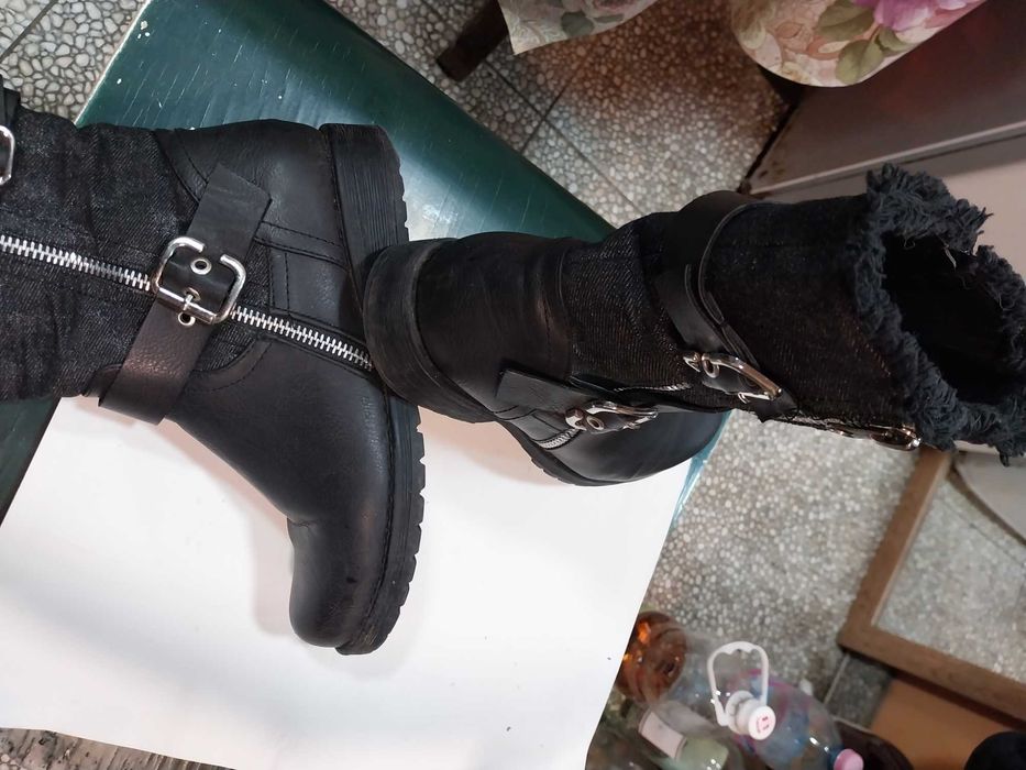Продавам зимни кожени ботуши 38 номер