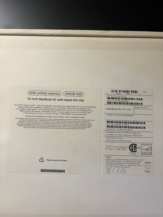 Продается MacBook Air 13, m3