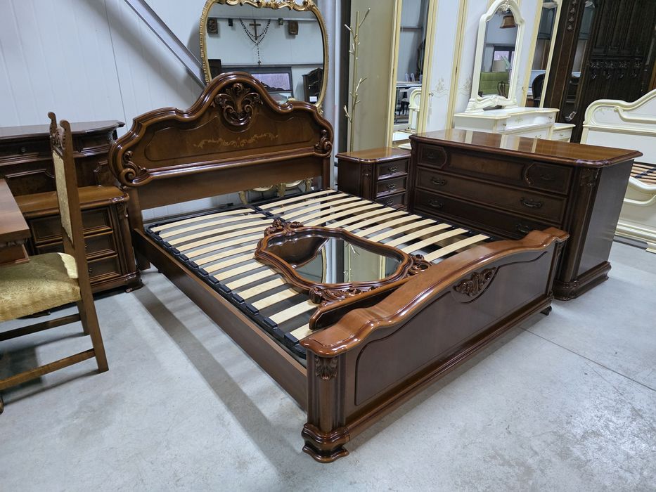 Set de dormitor  lemn masiv fara dulap