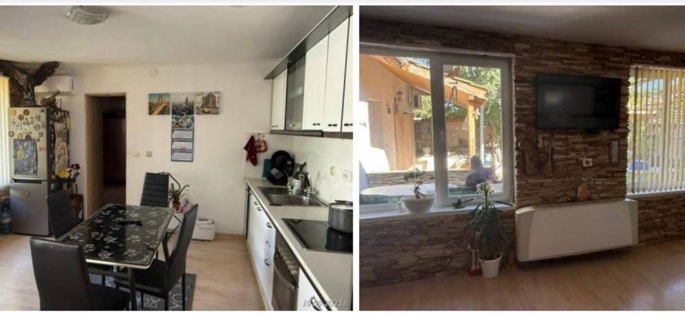 Къща с два двора и гараж готова за живеене