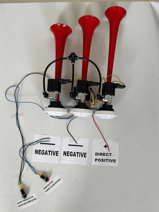 Тромба HI-DO 12V, с 12 мелодии, "Baby Shark" и други